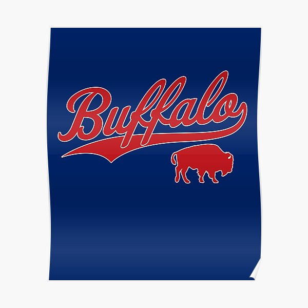 Vintage Bills Mafia NY Buffalo Football Red Art New York Sports Gift  Poster for Sale by JessehessArt