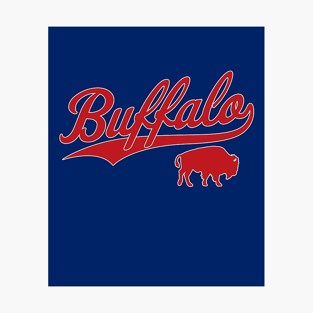 Vintage Bills Mafia NY Buffalo Football Red Art New York Sports