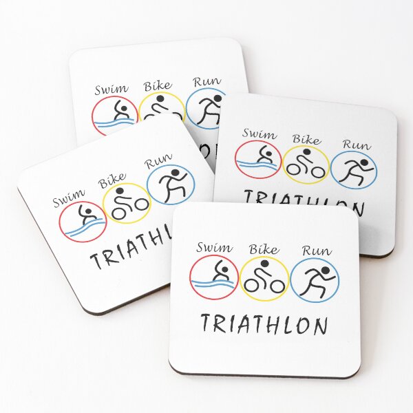 Artikelvorschau, Triathlon - Schwimmen, Fahrrad fahren, Triathlet laufen entworfen und verkauft von SmartStyle.