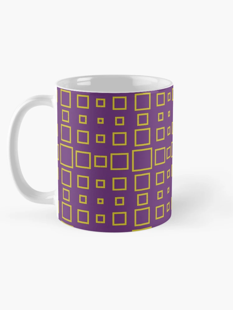 Thumbnail 5 of 6, Coffee Mug, Square patterns designed and sold by Patternsonly.