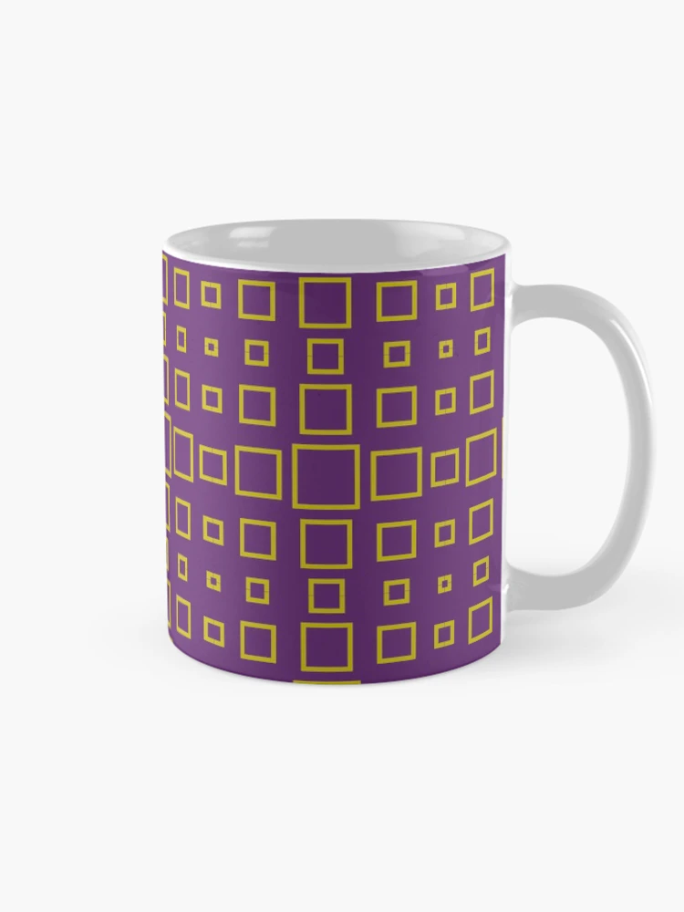 Thumbnail 3 of 6, Coffee Mug, Square patterns designed and sold by Patternsonly.