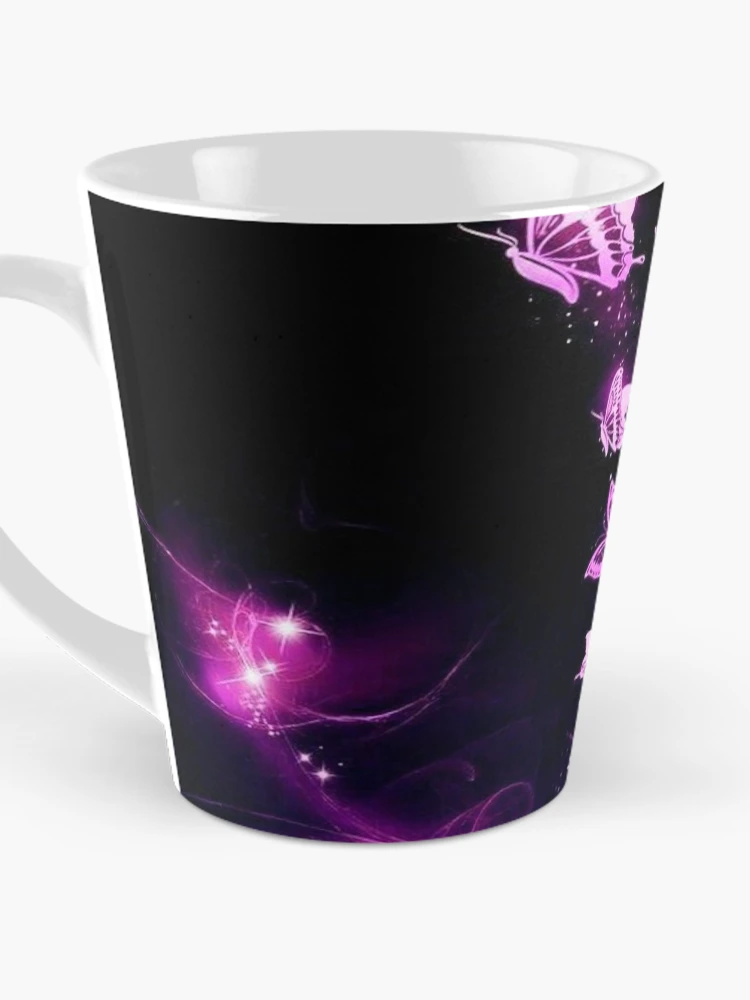 Thumbnail 3 of 4, Coffee Mug, Neon Butterflies designed and sold by ReesDesigns.