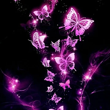 Artwork thumbnail, Neon Butterflies by ReesDesigns