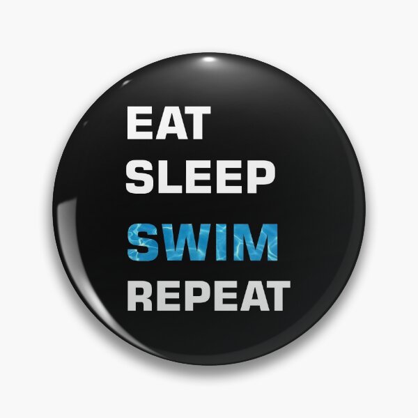 Item preview, EAT SLEEP SWIM REPEAT designed and sold by WOWSOMETHINGNEW.