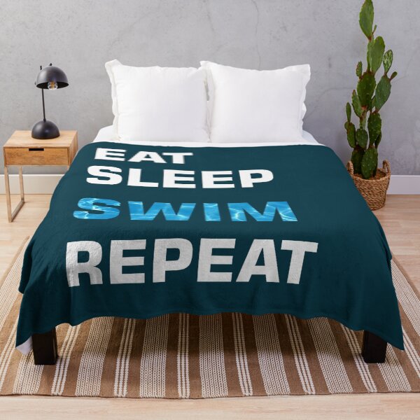 Item preview, EAT SLEEP SWIM REPEAT designed and sold by WOWSOMETHINGNEW.