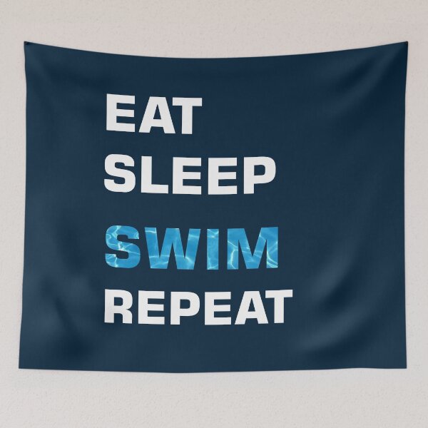 Item preview,  EAT SLEEP SWIM REPEAT designed and sold by WOWSOMETHINGNEW.