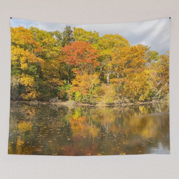 Item preview, Multicolored Lakeside Autumn - Grenadier Pond in High Park Toronto designed and sold by Georgia Mizuleva.