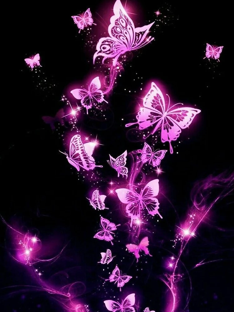 Thumbnail 4 of 4, iPhone Case, Neon Butterflies designed and sold by ReesDesigns.