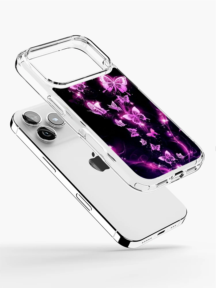 Thumbnail 2 of 5, iPhone Case, Neon Butterflies designed and sold by ReesDesigns.