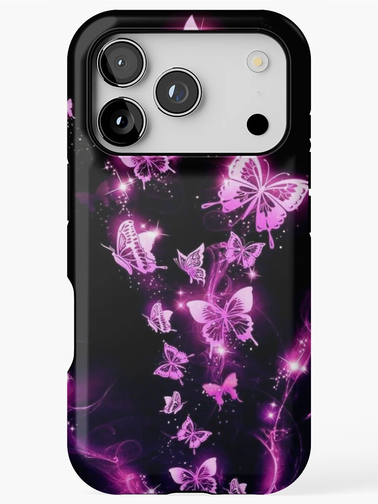 Thumbnail 1 of 4, iPhone Case, Neon Butterflies designed and sold by ReesDesigns.