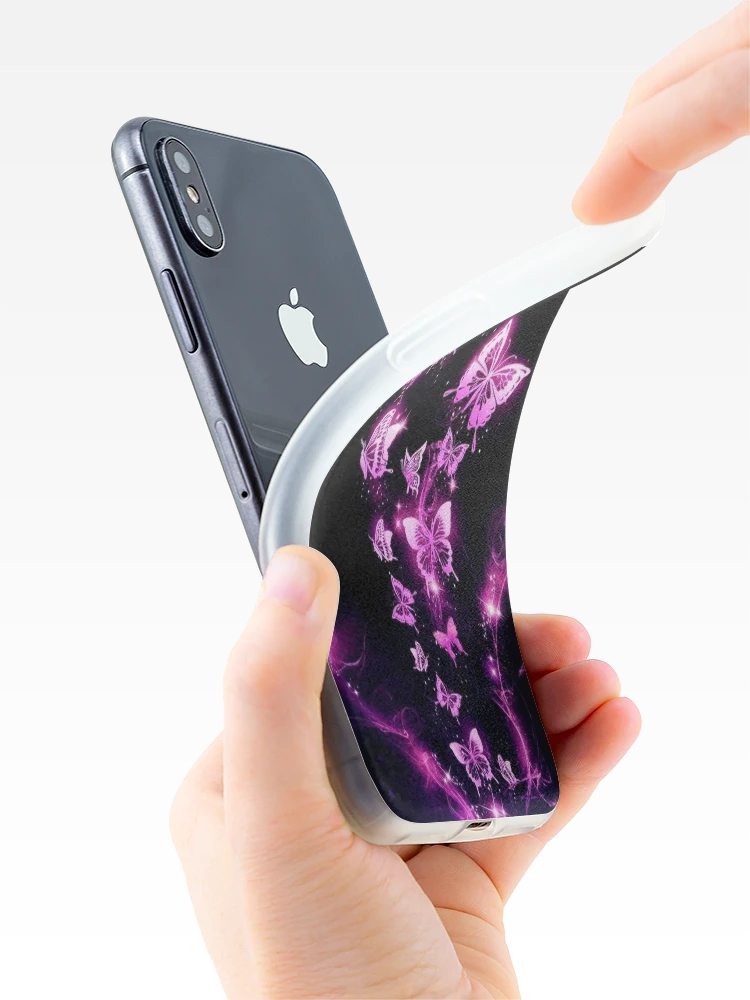 Thumbnail 4 of 5, iPhone Case, Neon Butterflies designed and sold by ReesDesigns.
