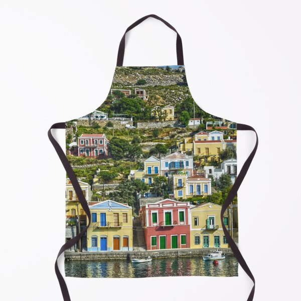 Item preview, Colorful world of houses on Symi designed and sold by ARTmanhART.