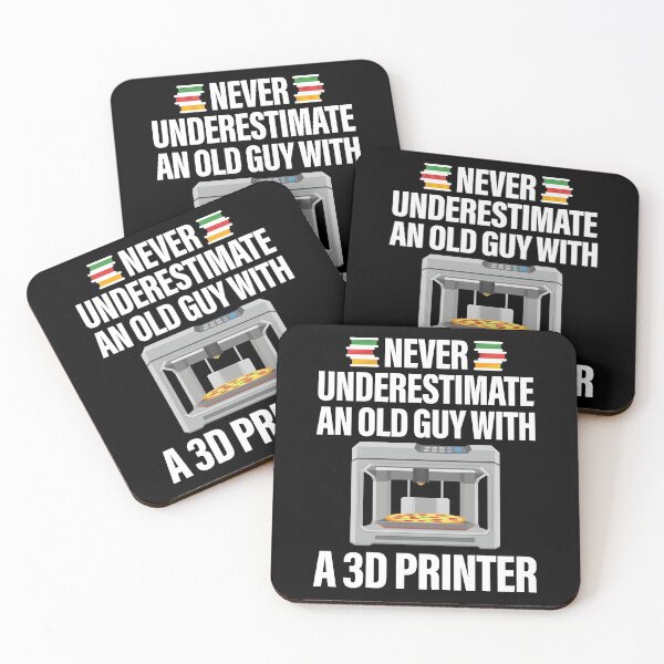 Item preview, Never Underestimate An Old Guy With A 3D Printer designed and sold by GravitiTees.
