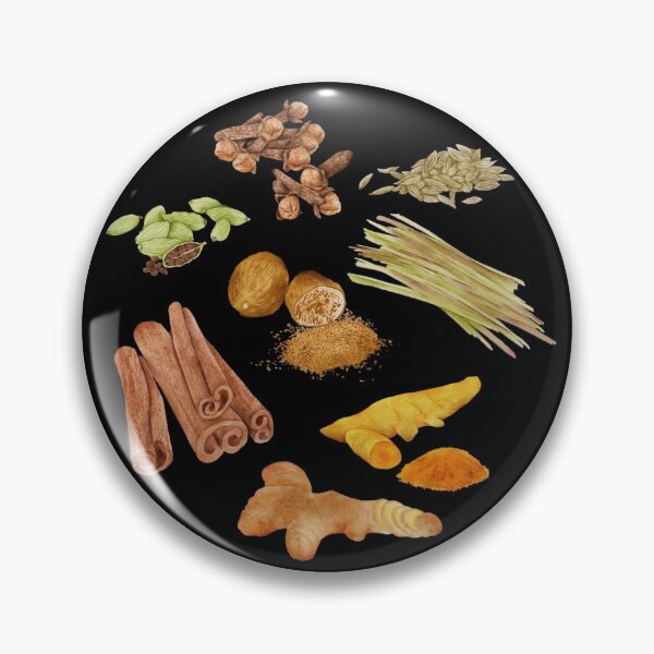 Item preview, Watercolor Illustration of a set of spices designed and sold by iswenyi.