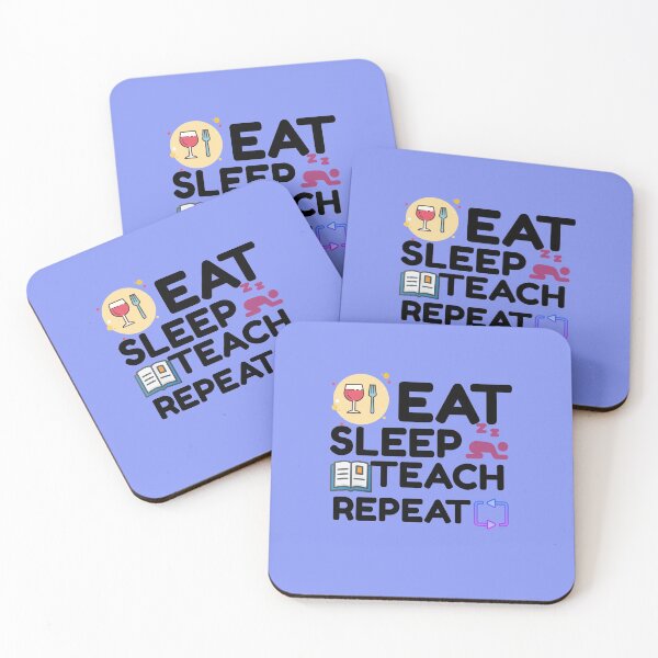 Item preview, Eat sleep teach repeat designed and sold by Natthiya Minimal.