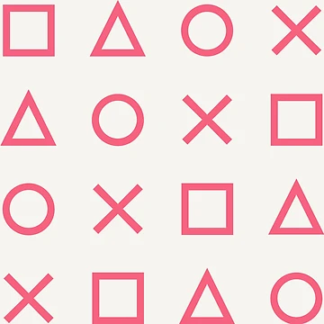 Artwork thumbnail, Square triangle circle patterns by Patternsonly