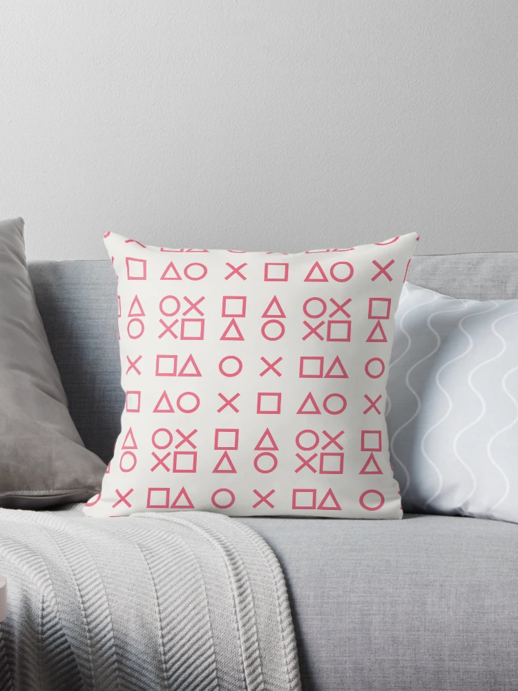 Thumbnail 1 of 4, Pillow, Square triangle circle patterns designed and sold by Patternsonly.