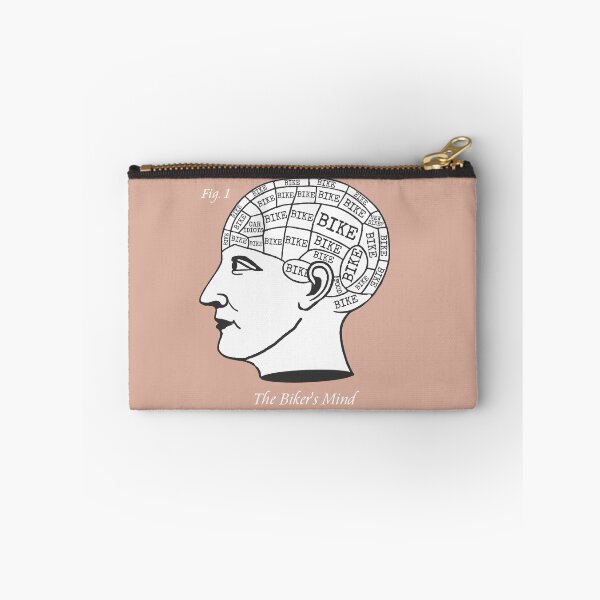 Item preview, The Biker's Mind Phrenology Motorbike Motorcycle Bike designed and sold by WibbleDesign.