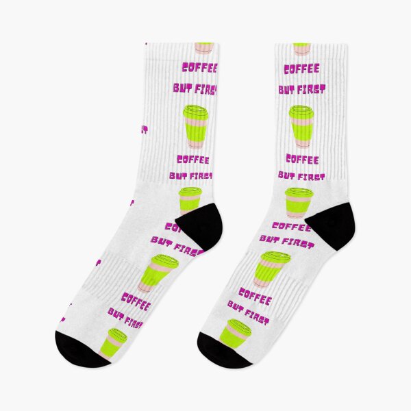 Item preview, But First....Coffee Pink Letters Yellow Cup Design designed and sold by LuckyKermit.