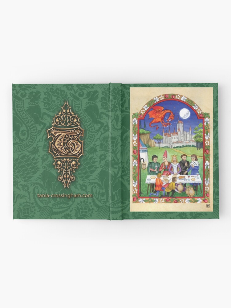 Alternate view of Medieval feast with dragon Hardcover Journal
