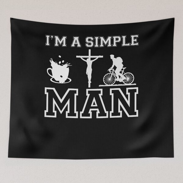 Item preview, Best Cycling Bicycle Gift for Cyclist - I am a Simple Man designed and sold by abcxyzsma.