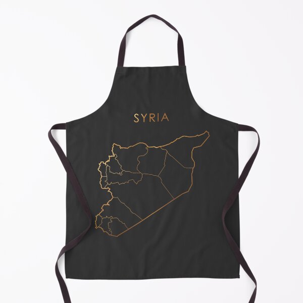 Item preview, Syria Gold Outline Map with State Boundaries designed and sold by Alo.