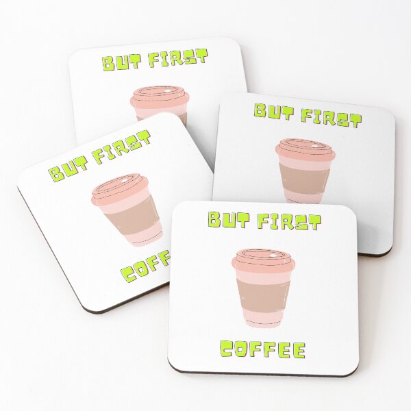 Item preview, But First....Coffee Yellow Letters Design designed and sold by LuckyKermit.