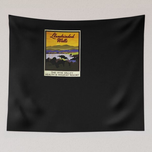 Item preview, retro iconic Landwindod Wells designed and sold by CorasPosters.