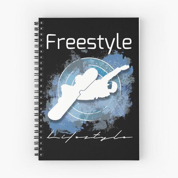 Artikelvorschau, Snowboarder Freestyle Lifestyle Blau auf Schwarz entworfen und verkauft von FatSlugDesigns.