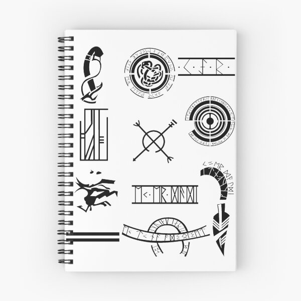 Item preview, Rune tattoos (Dark) designed and sold by Samvice.