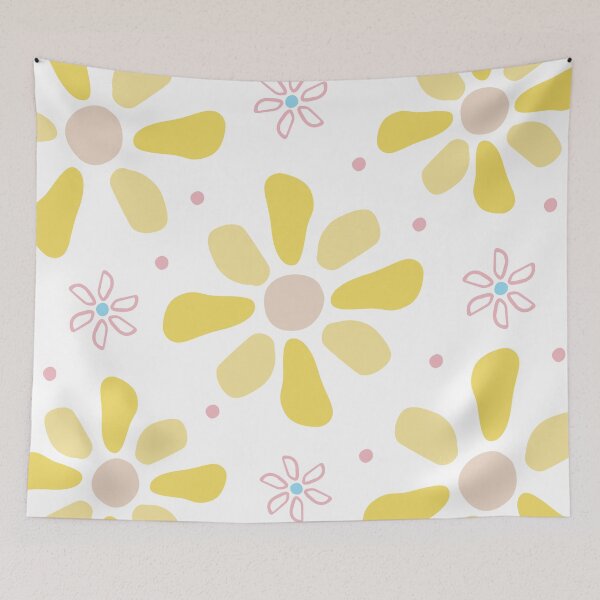 Item preview, Sunny Yellow Flowers Abstract Pattern designed and sold by sunnybandana.