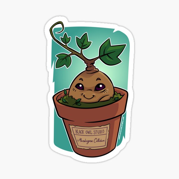 Mandragora Callidum Sticker For Sale By Blackowlstudio Redbubble