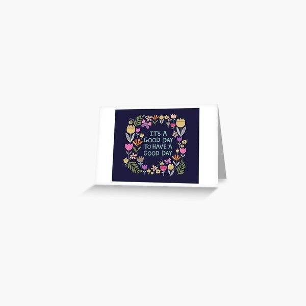 Illustrated motivational quote Greeting Card