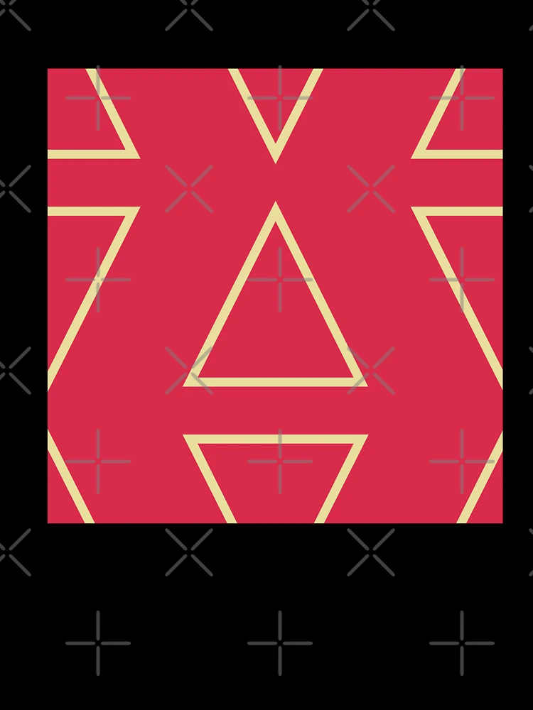 Thumbnail 7 of 7, Oversized T-Shirt, Triangle patterns designed and sold by Patternsonly.