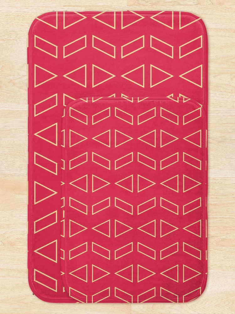 Thumbnail 5 of 6, Bath Mat, Triangle patterns designed and sold by Patternsonly.