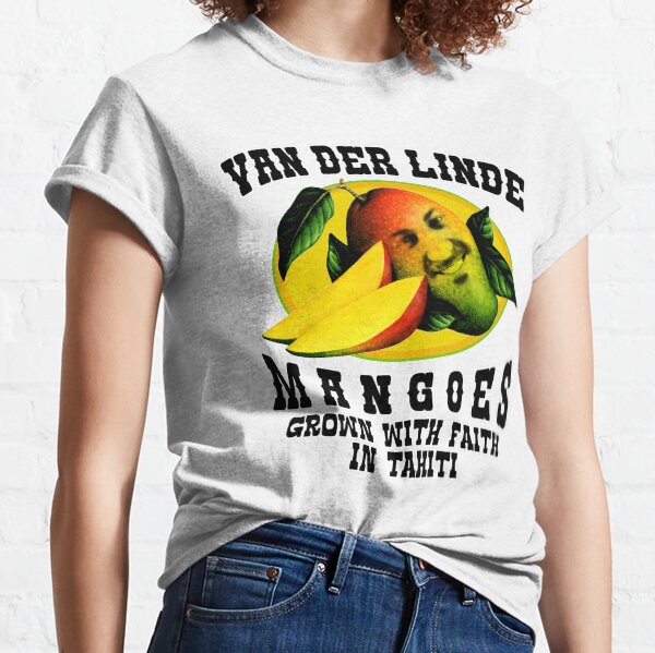 Mangues Van Der Linde | Sur blanc | T-shirt classique
