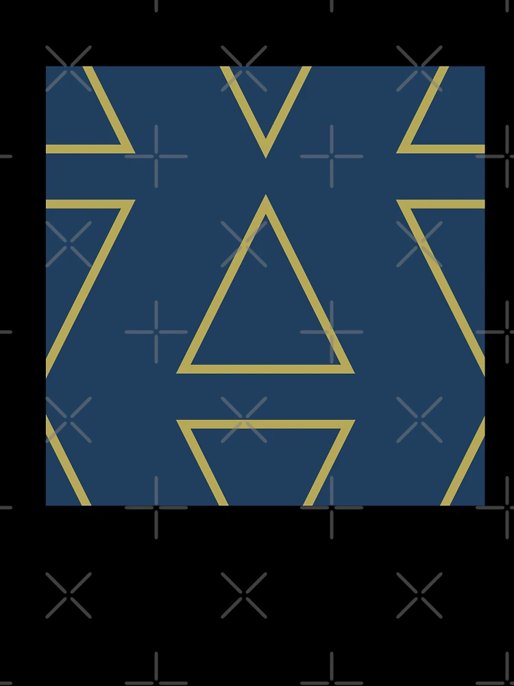 Thumbnail 7 of 7, Oversized T-Shirt, Triangle patterns designed and sold by Patternsonly.