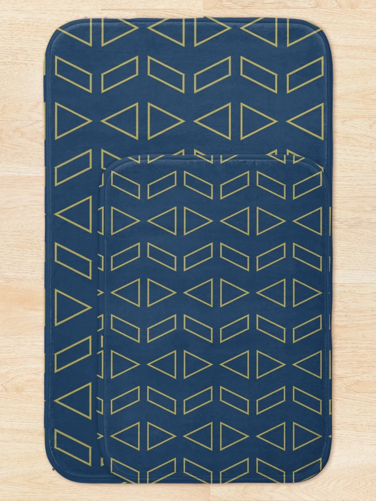 Thumbnail 5 of 6, Bath Mat, Triangle patterns designed and sold by Patternsonly.