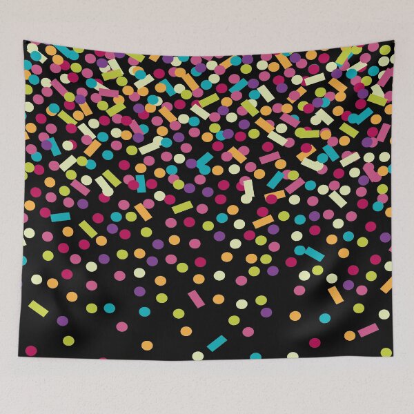 Item preview, Confetti Black designed and sold by cursotti.