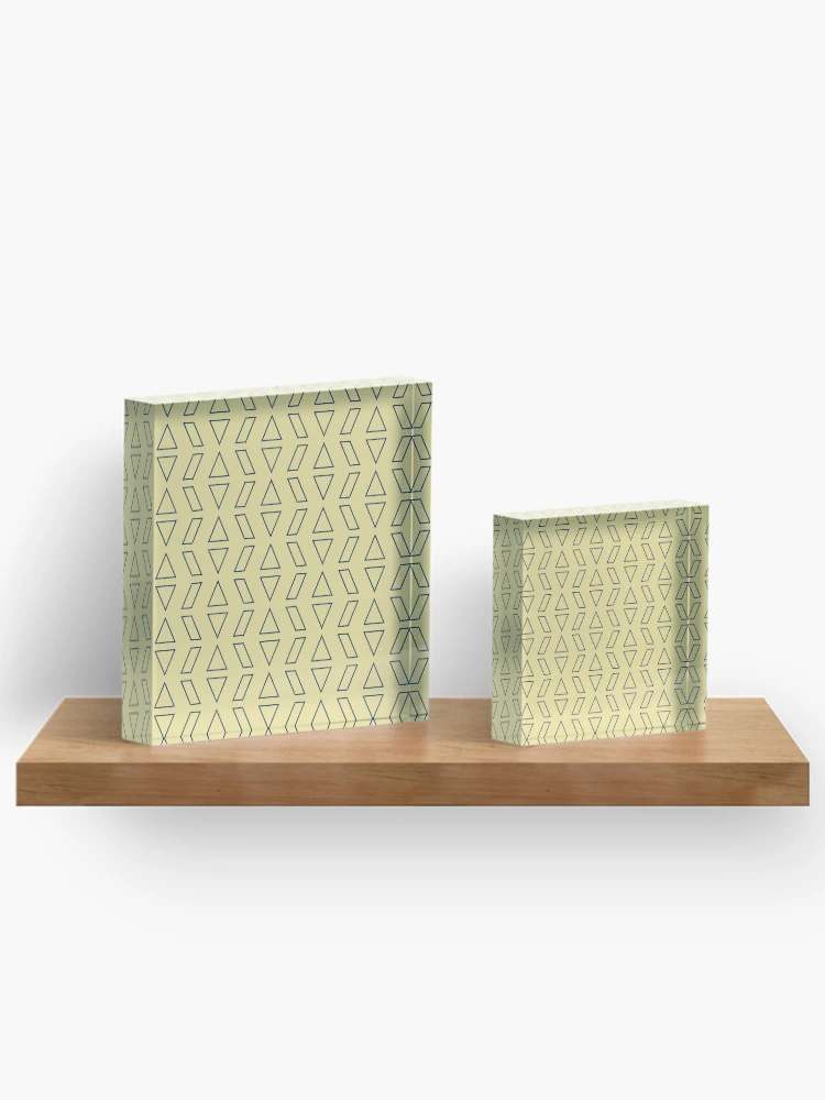 Thumbnail 3 of 5, Acrylic Block, Triangle patterns designed and sold by Patternsonly.