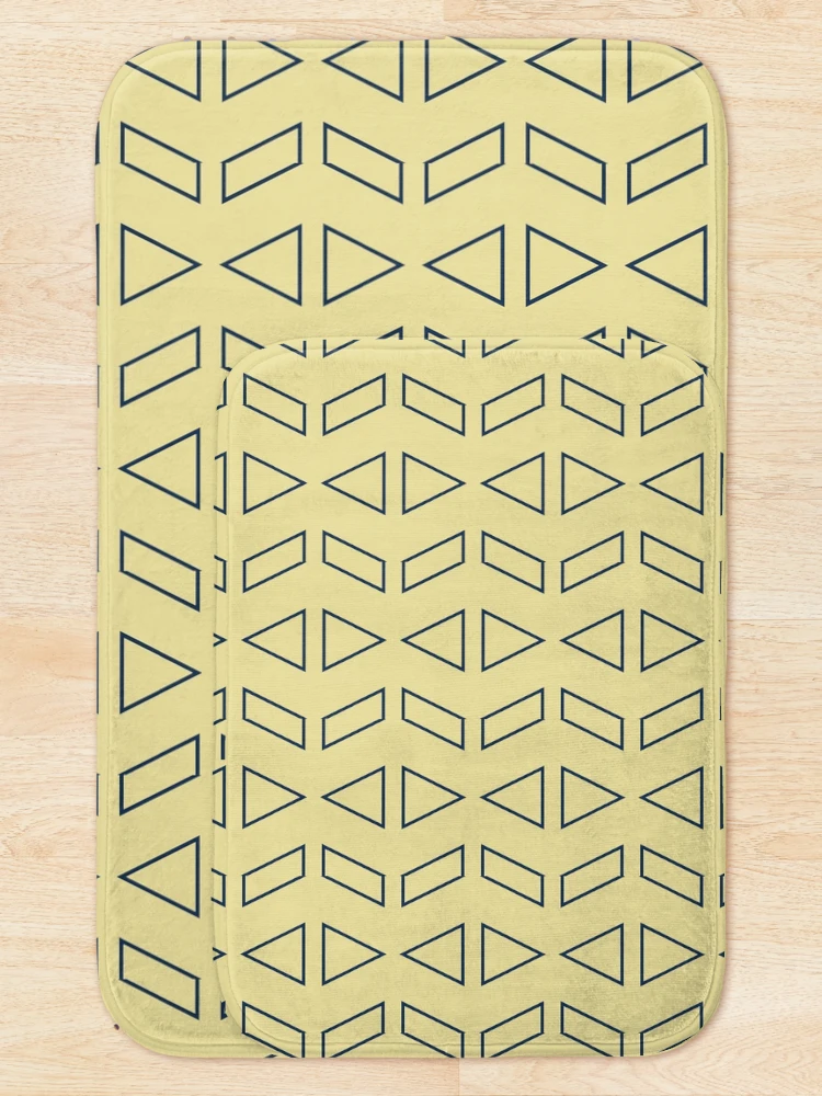 Thumbnail 5 of 6, Bath Mat, Triangle patterns designed and sold by Patternsonly.