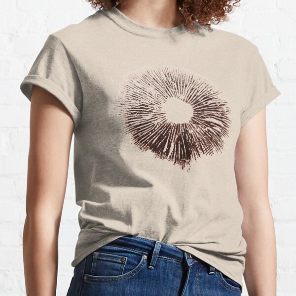 Impresión de Esporas de Hongos Psilocybe Cubensis Colombiana Camiseta clásica