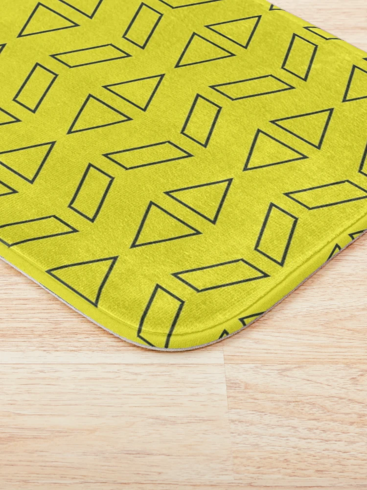 Thumbnail 3 of 6, Bath Mat, Triangle patterns designed and sold by Patternsonly.