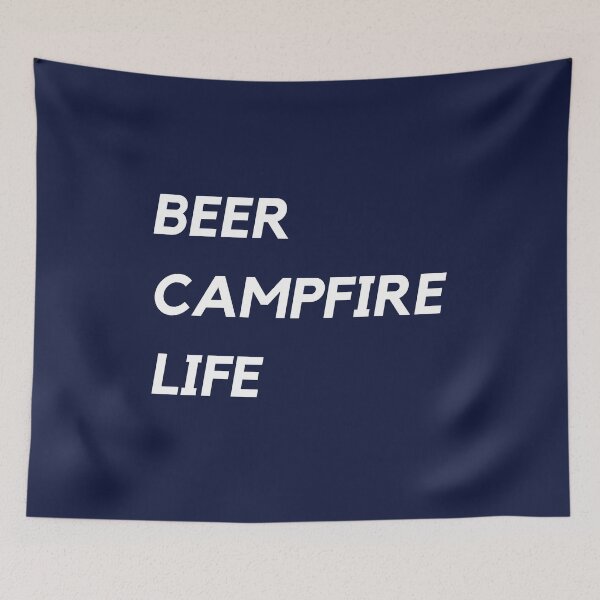 Item preview, Beer, campfire, life designed and sold by Bushtrippers.