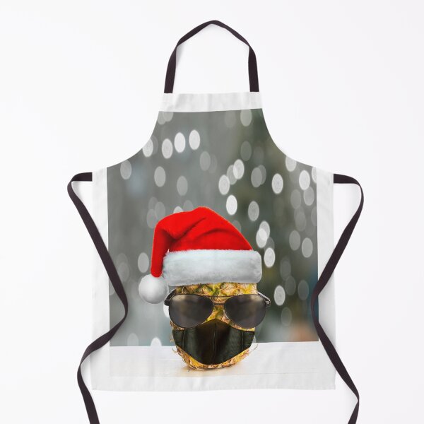 Item preview, Fashion Pineapple With Sunglasses wearing medical mask and hat christmas, holdiay in pandemic concept designed and sold by sigoisette.