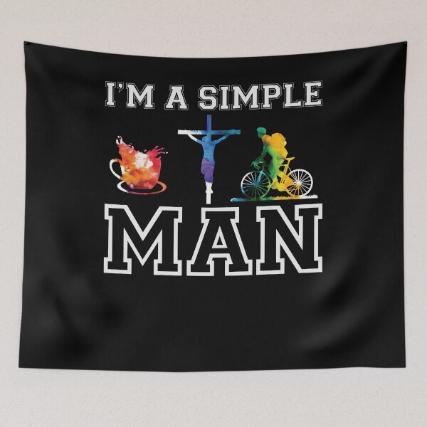 Item preview, Best Cycling Bicycle Gift for Cyclist - I am a Simple Man designed and sold by abcxyzsma.
