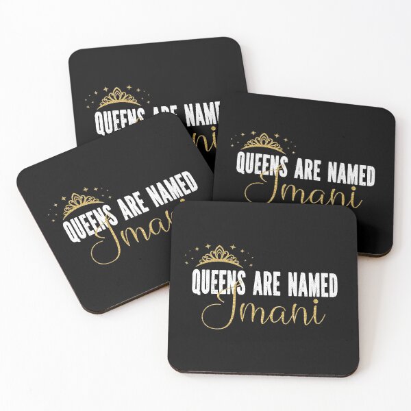 Item preview, Queens Are Named Imani Personalized First Name Girl print designed and sold by Grabitees.