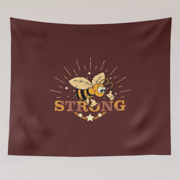 Item preview, Be Strong - Bee Strong - Motivational and Positive Message For Bee Lovers designed and sold by Thordur Sturluson.