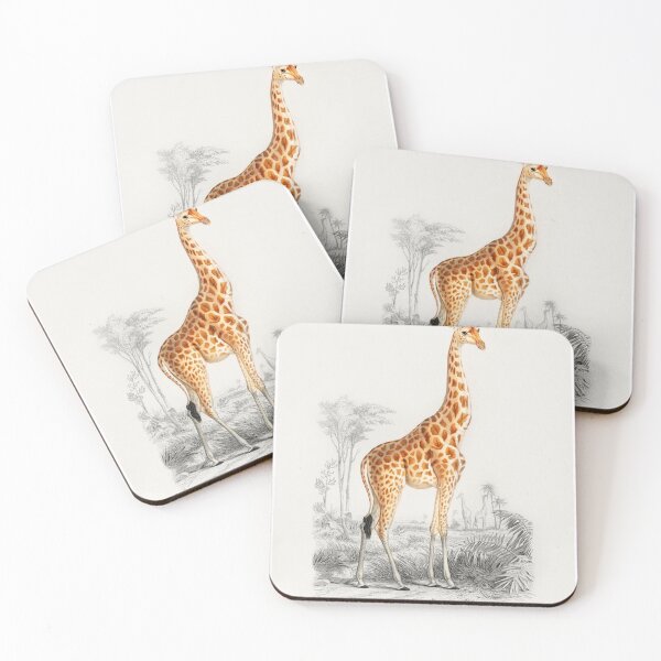 Item preview, Vintage Giraffe (Giraffa camelopardalis) illustration wall art print and poster designed and sold by conceptDVS.