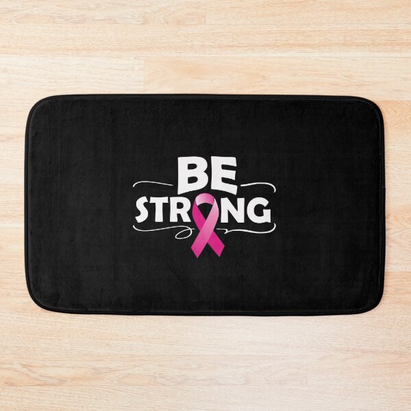 Item preview, Be strong pink ribbon for breast cancer motivation designed and sold by mederDESIGNS.
